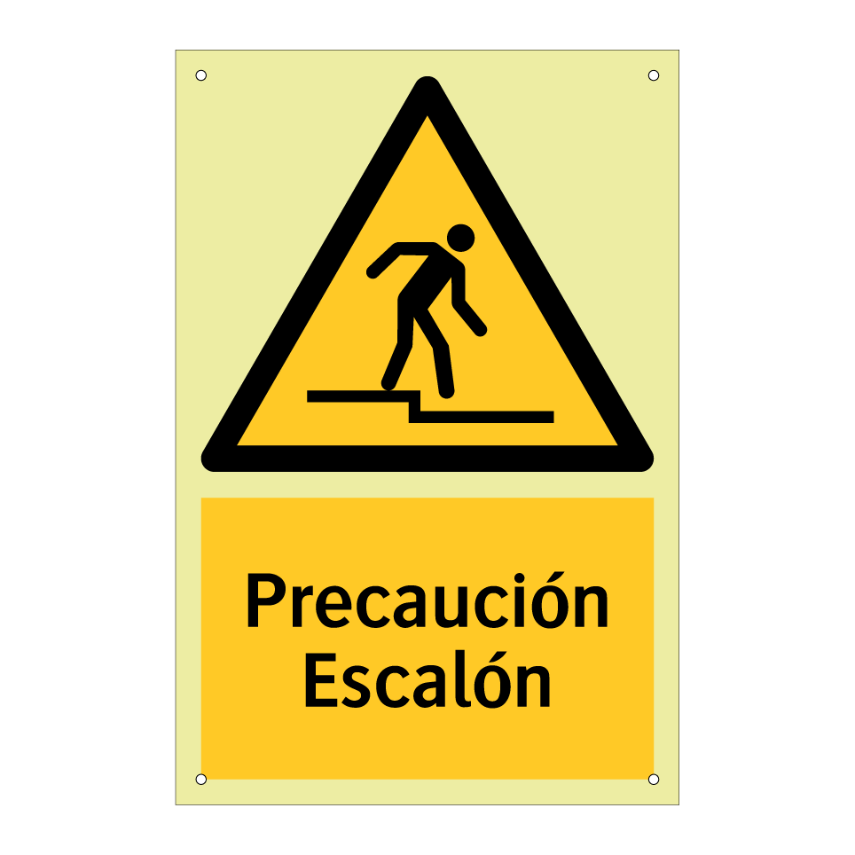 Precaución Escalón