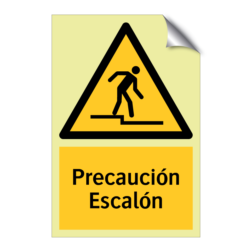 Precaución Escalón