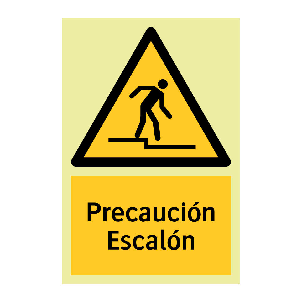 Precaución Escalón
