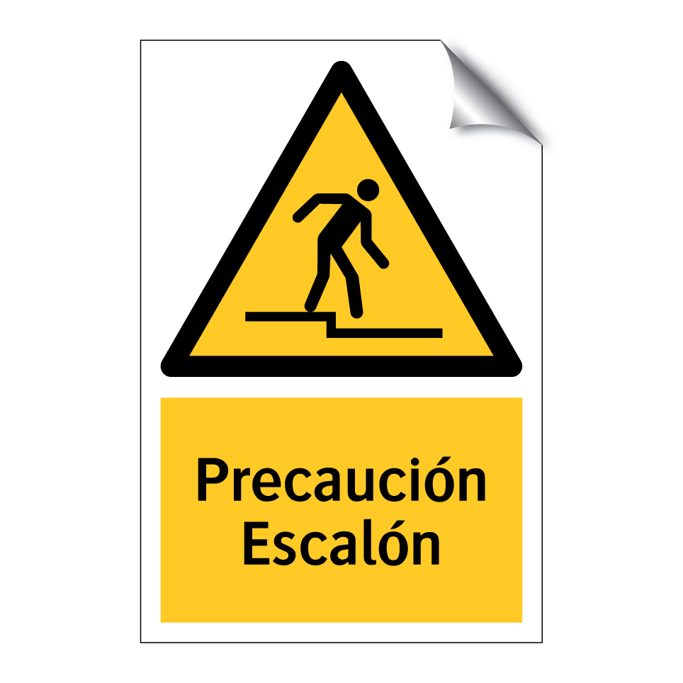 Precaución Escalón