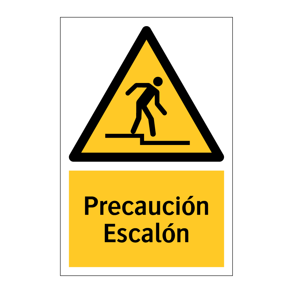 Precaución Escalón