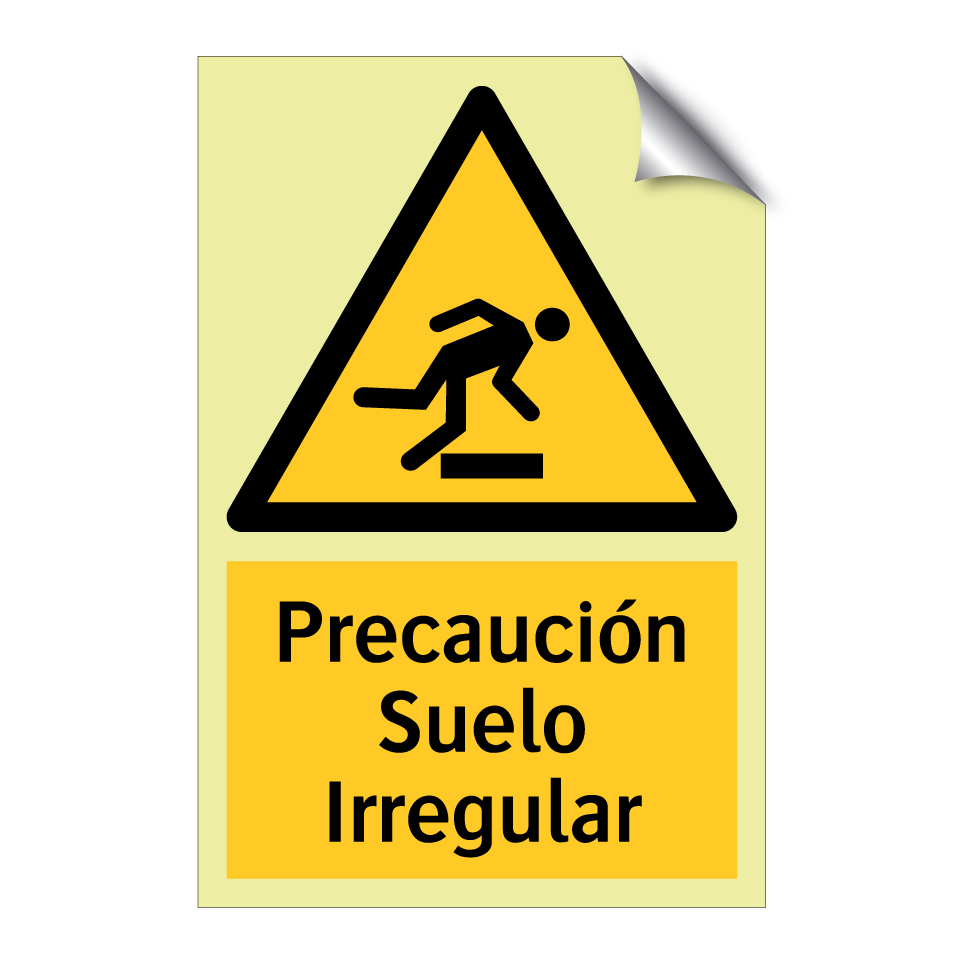 Precaución Suelo Irregular