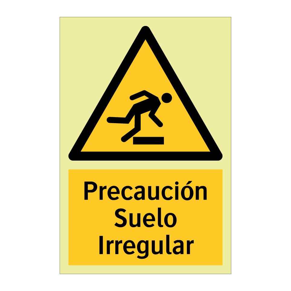 Precaución Suelo Irregular
