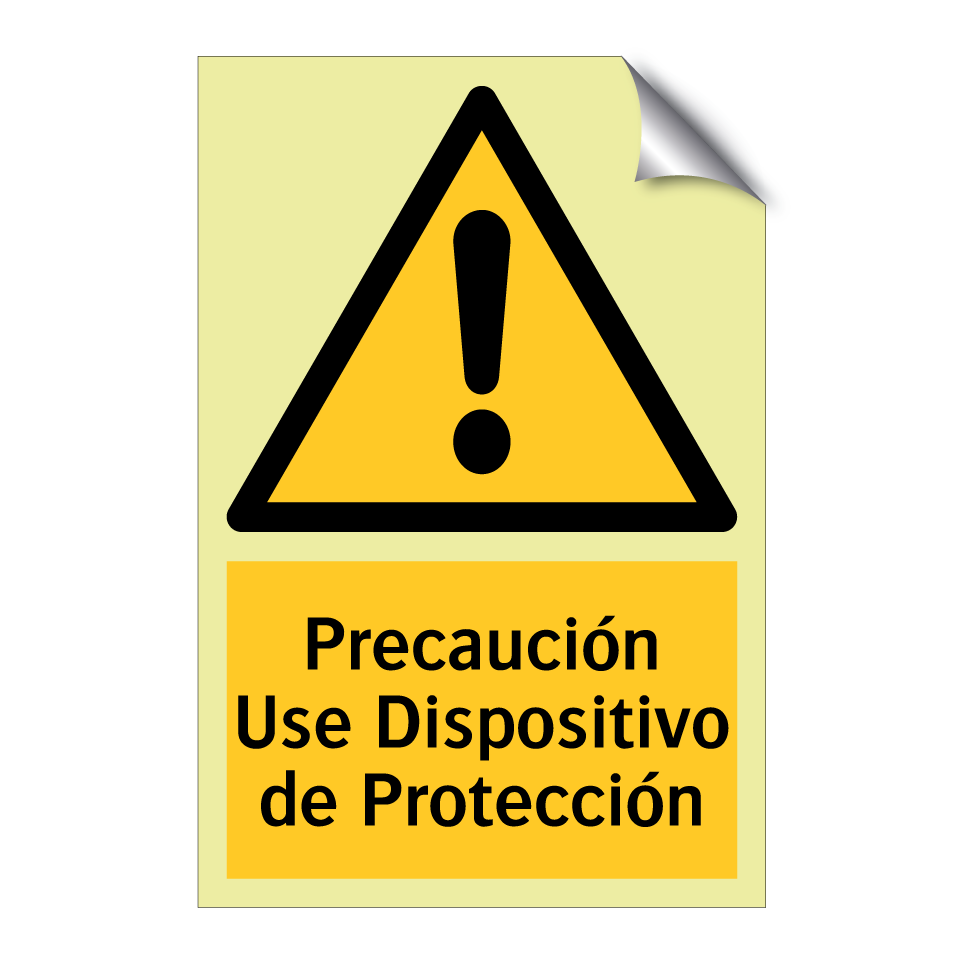 Precaución Use Dispositivo de Protección