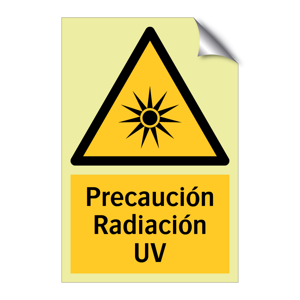 Precaución Radiación UV