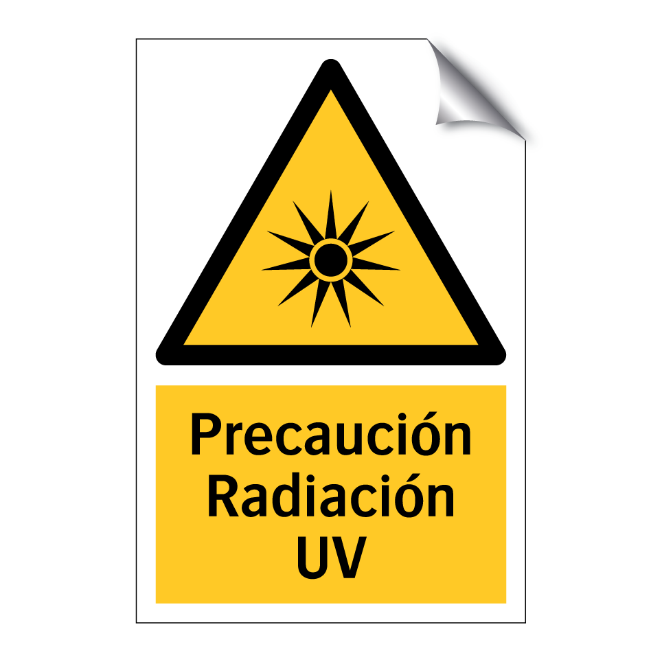 Precaución Radiación UV