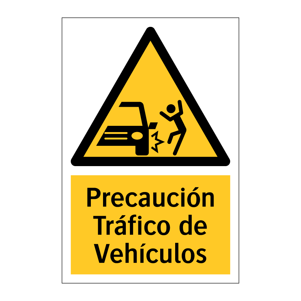 Precaución Tráfico de Vehículos