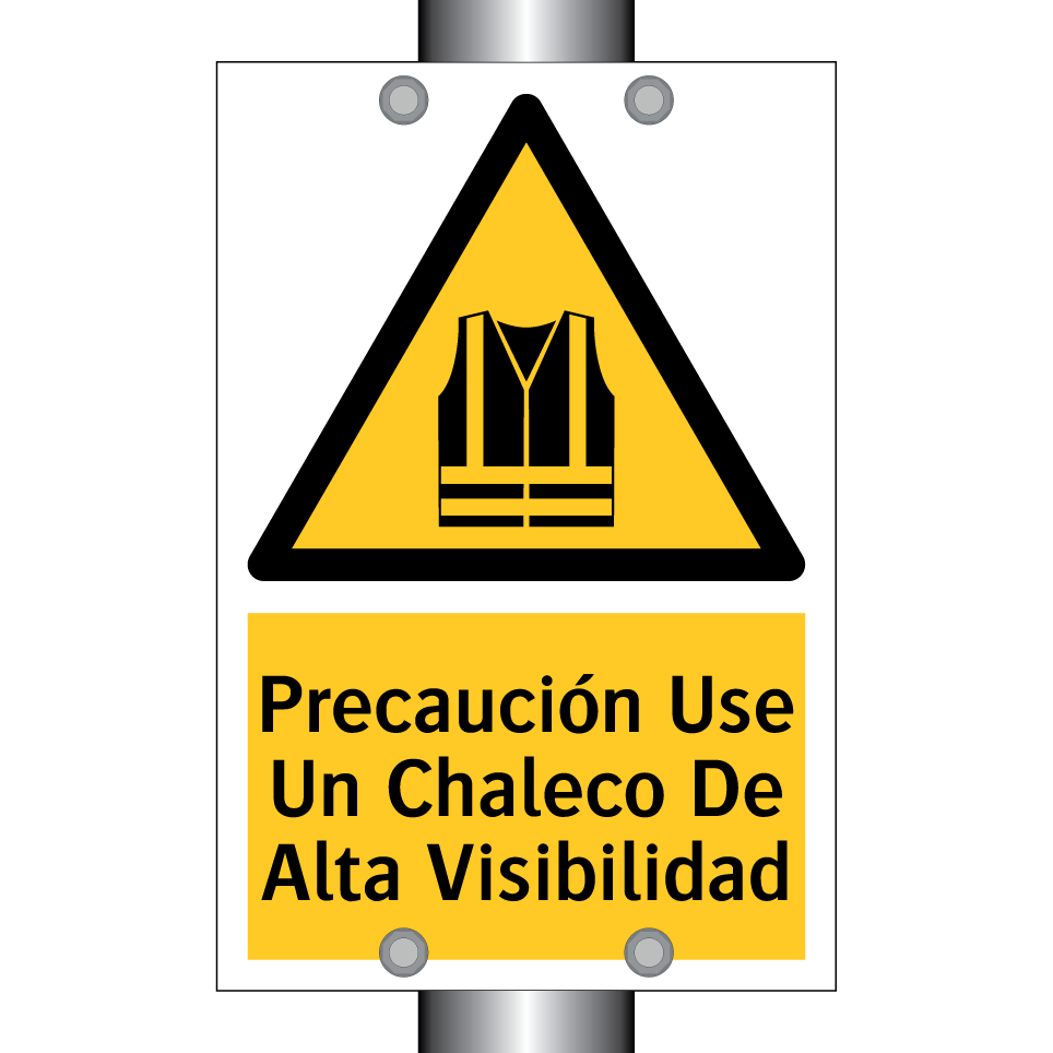 Precaución Use Un Chaleco De Alta Visibilidad