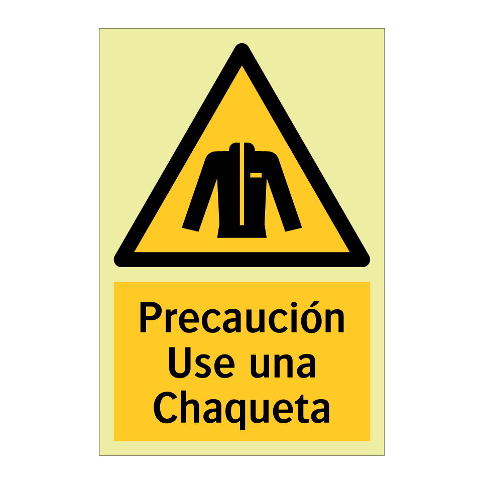 Precaución Use una Chaqueta