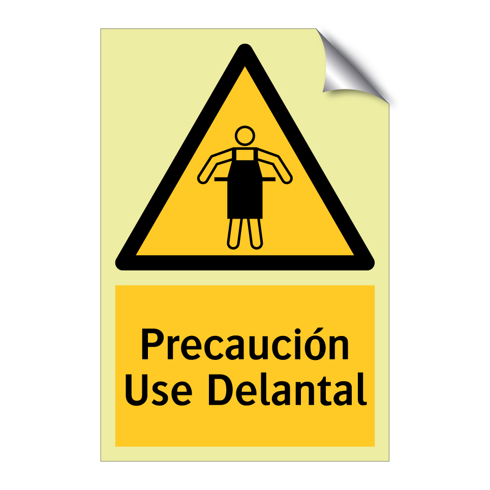 Precaución Use Delantal