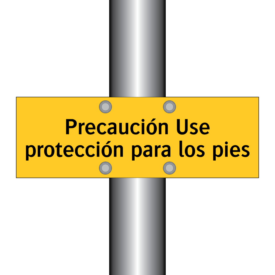 Precaución Use protección para los pies