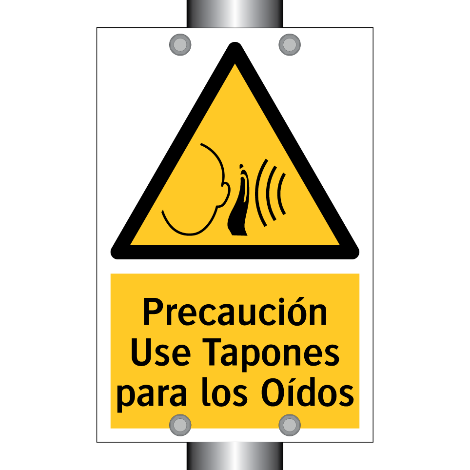 Precaución Use Tapones para los Oídos