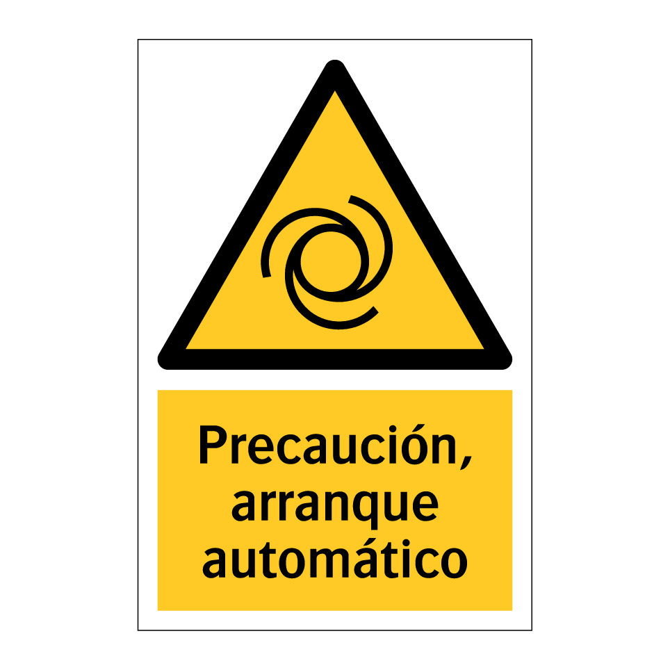 Precaución, arranque automático