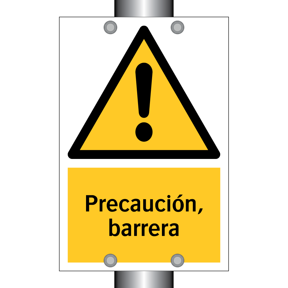 Precaución, barrera