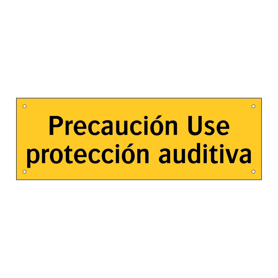 Precaución Use protección auditiva