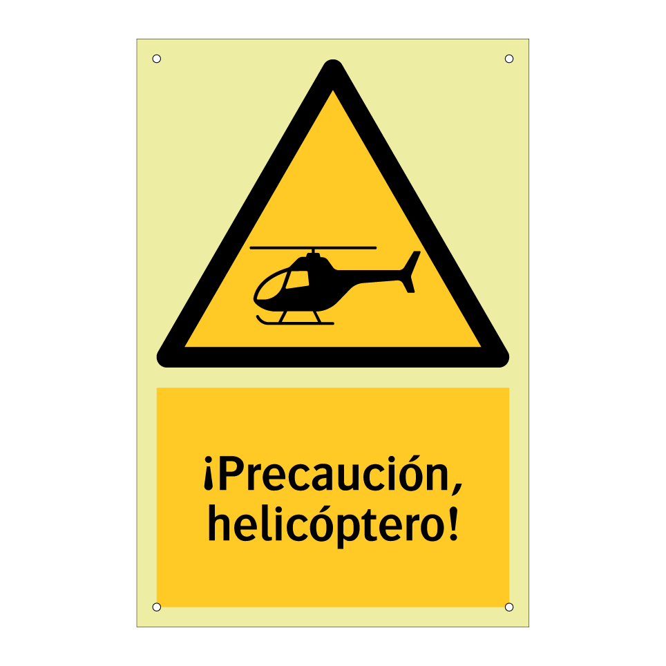 ¡Precaución, helicóptero!