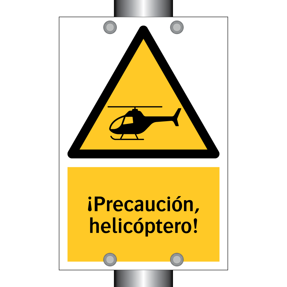 ¡Precaución, helicóptero!