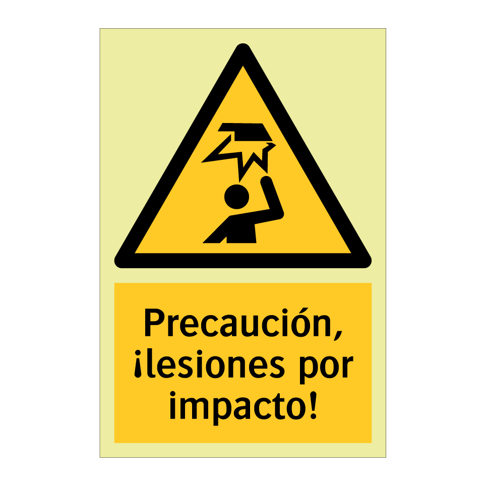 Precaución, ¡lesiones por impacto!