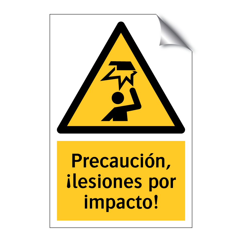 Precaución, ¡lesiones por impacto!