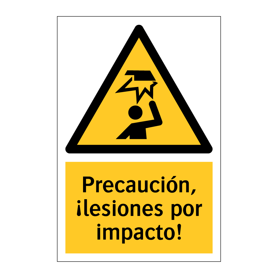 Precaución, ¡lesiones por impacto!