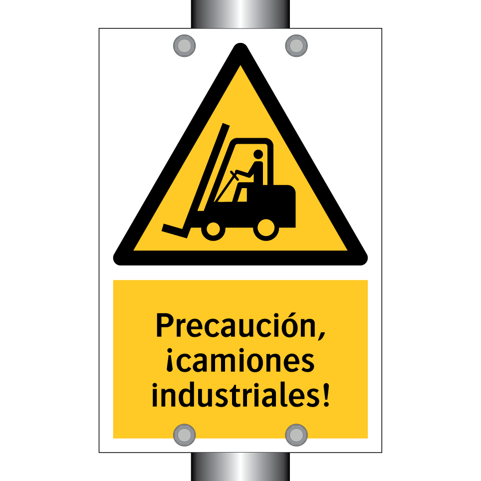 Precaución, ¡camiones industriales!