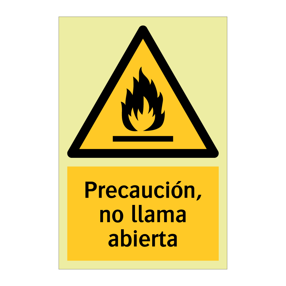 Precaución, no llama abierta