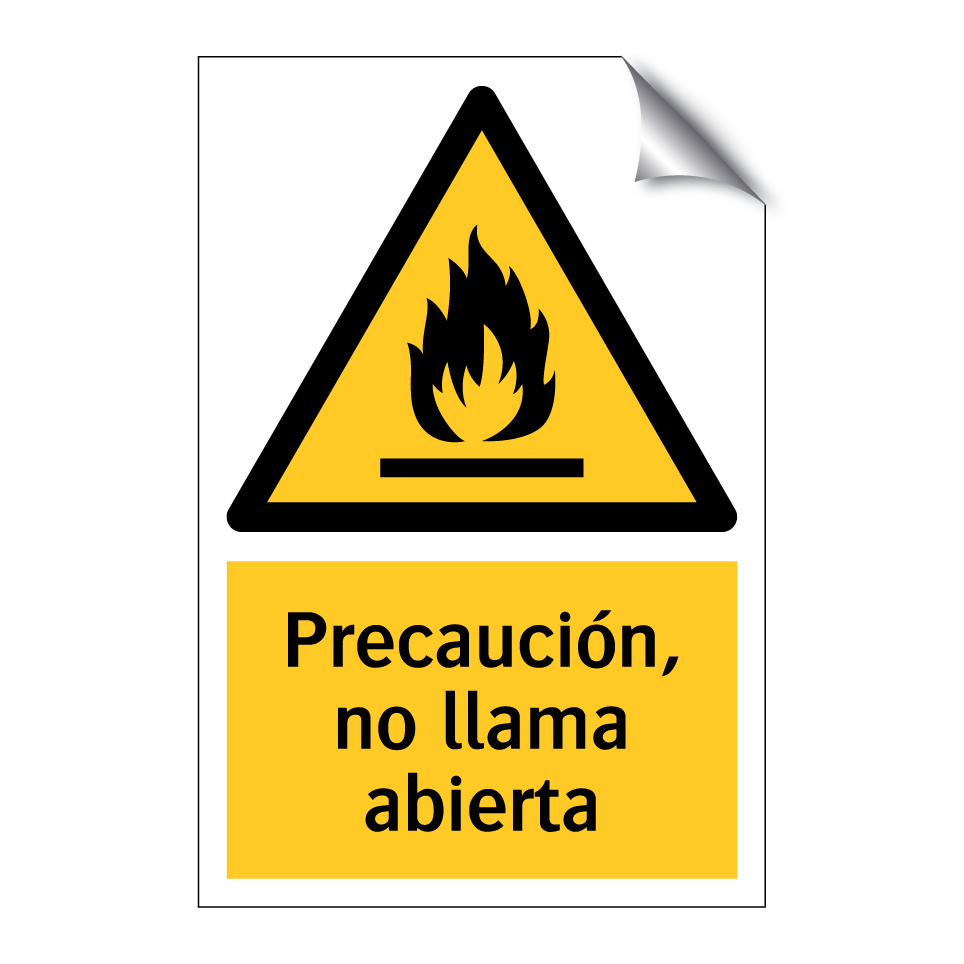 Precaución, no llama abierta