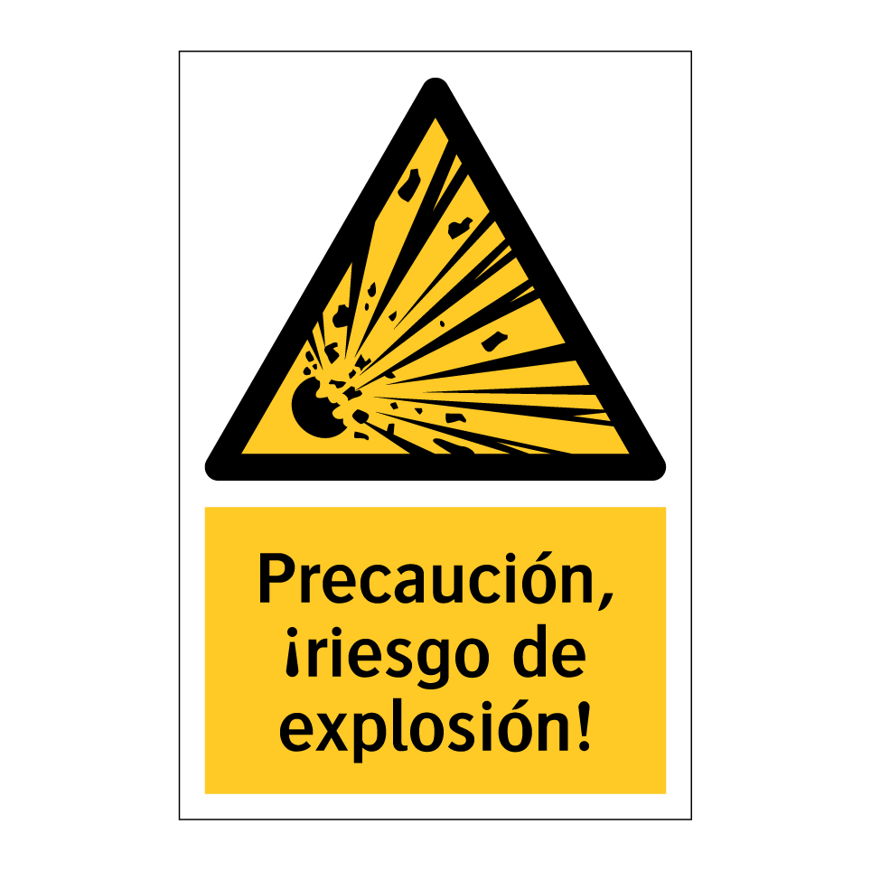 Precaución, ¡riesgo de explosión!