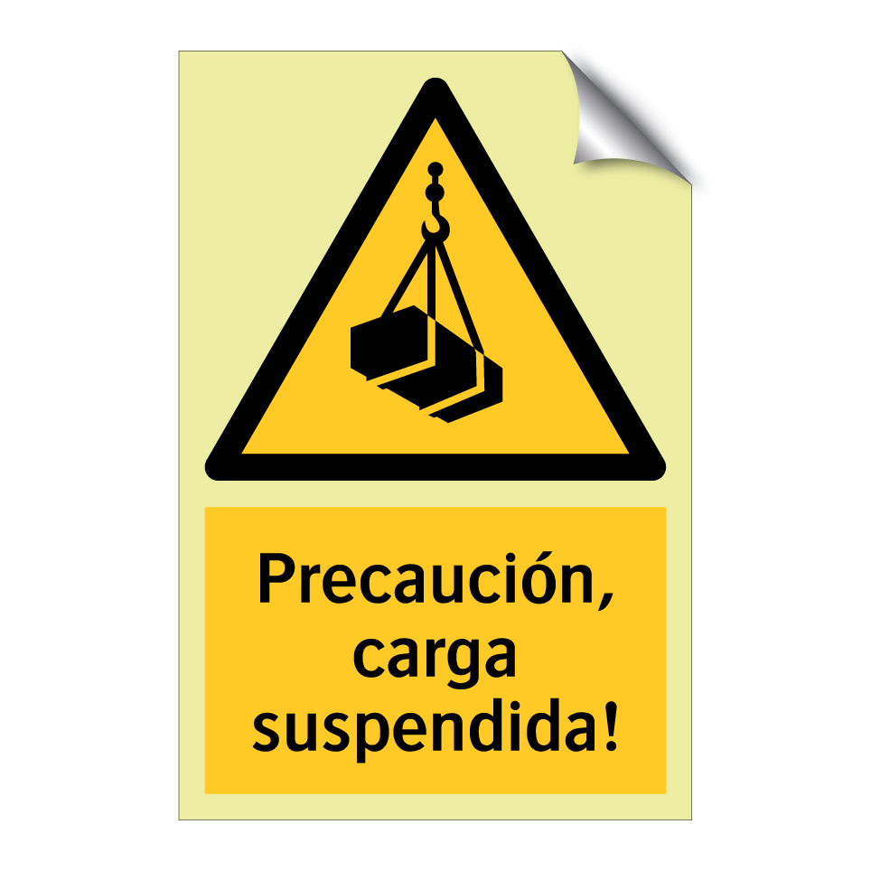 Precaución, carga suspendida!