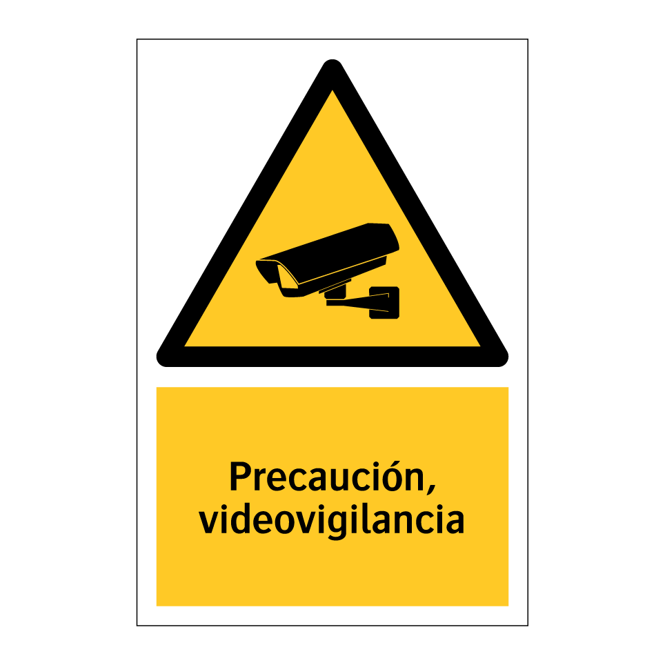 Precaución, videovigilancia