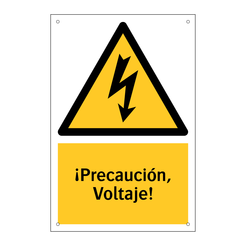 ¡Precaución, Voltaje!