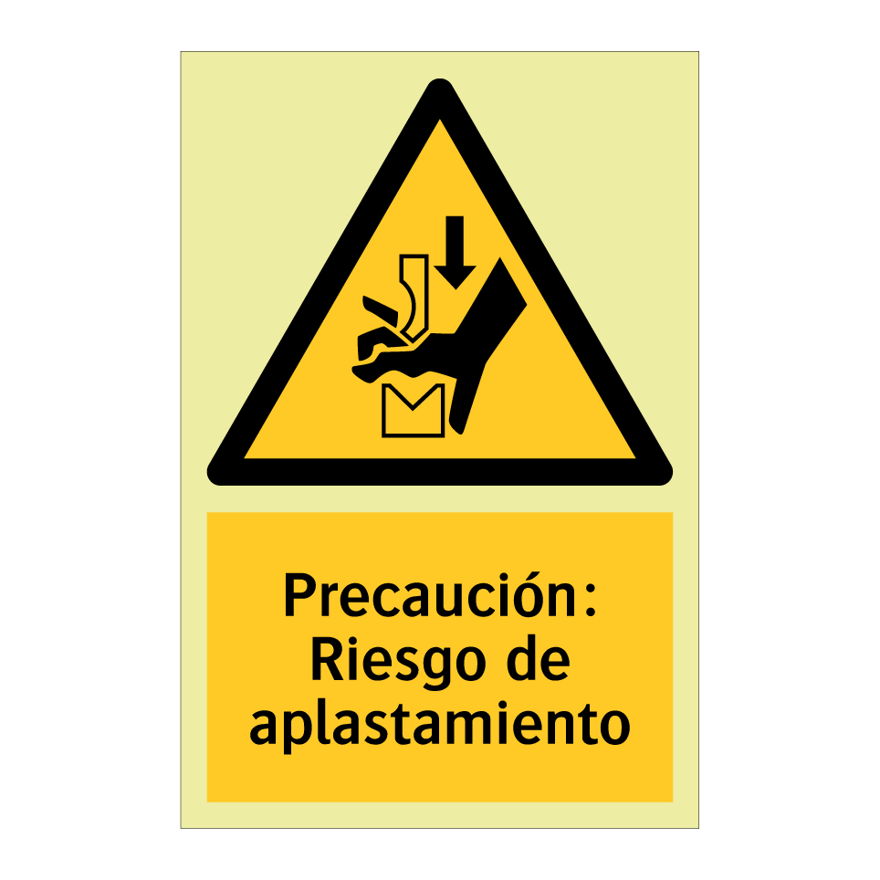 Precaución: Riesgo de aplastamiento