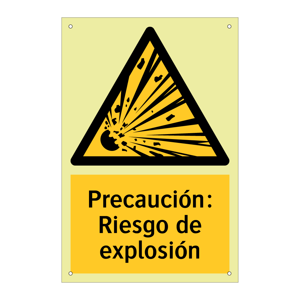 Precaución: Riesgo de explosión
