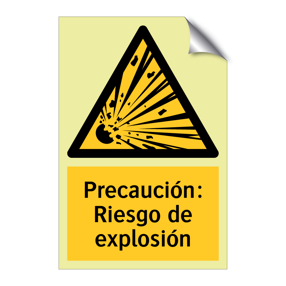 Precaución: Riesgo de explosión