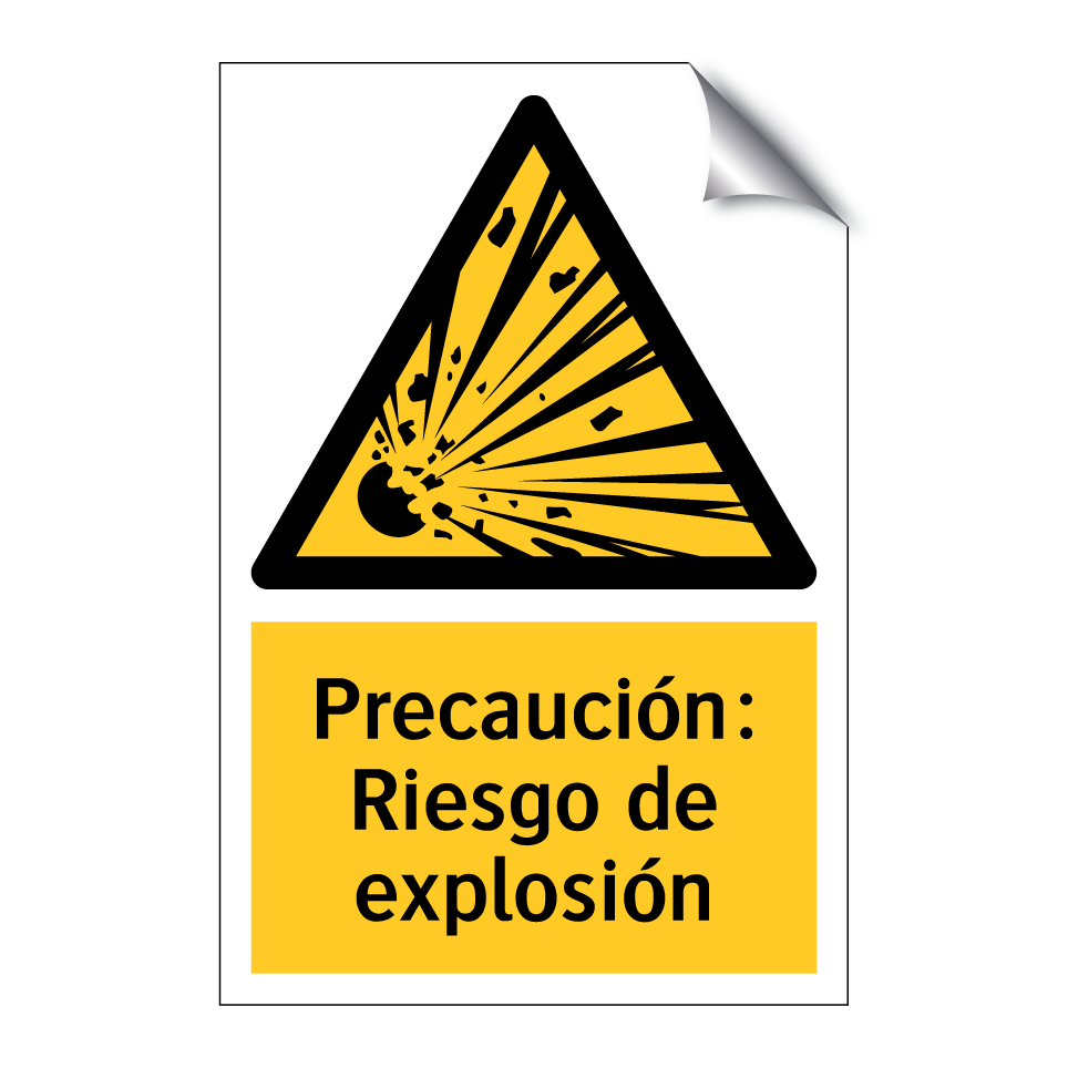 Precaución: Riesgo de explosión