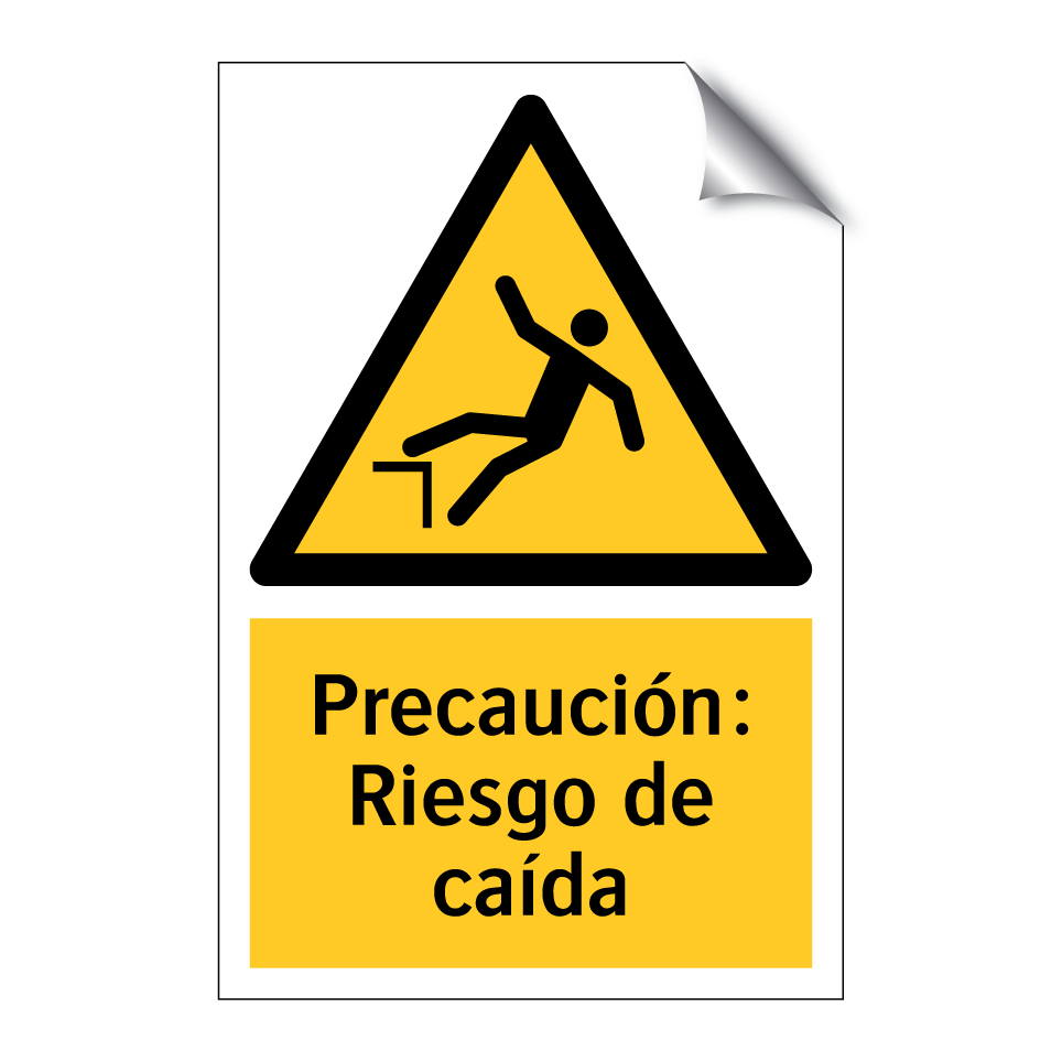 Precaución: Riesgo de caída