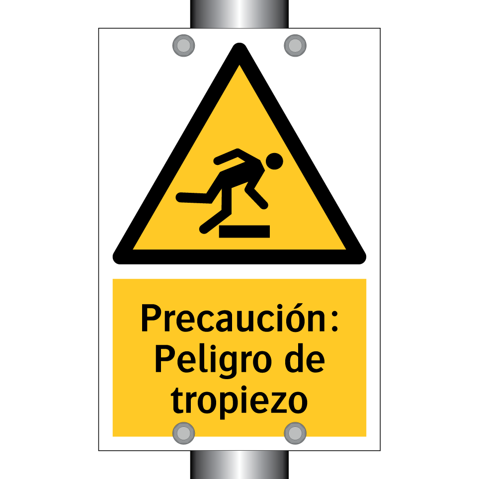 Precaución: Peligro de tropiezo