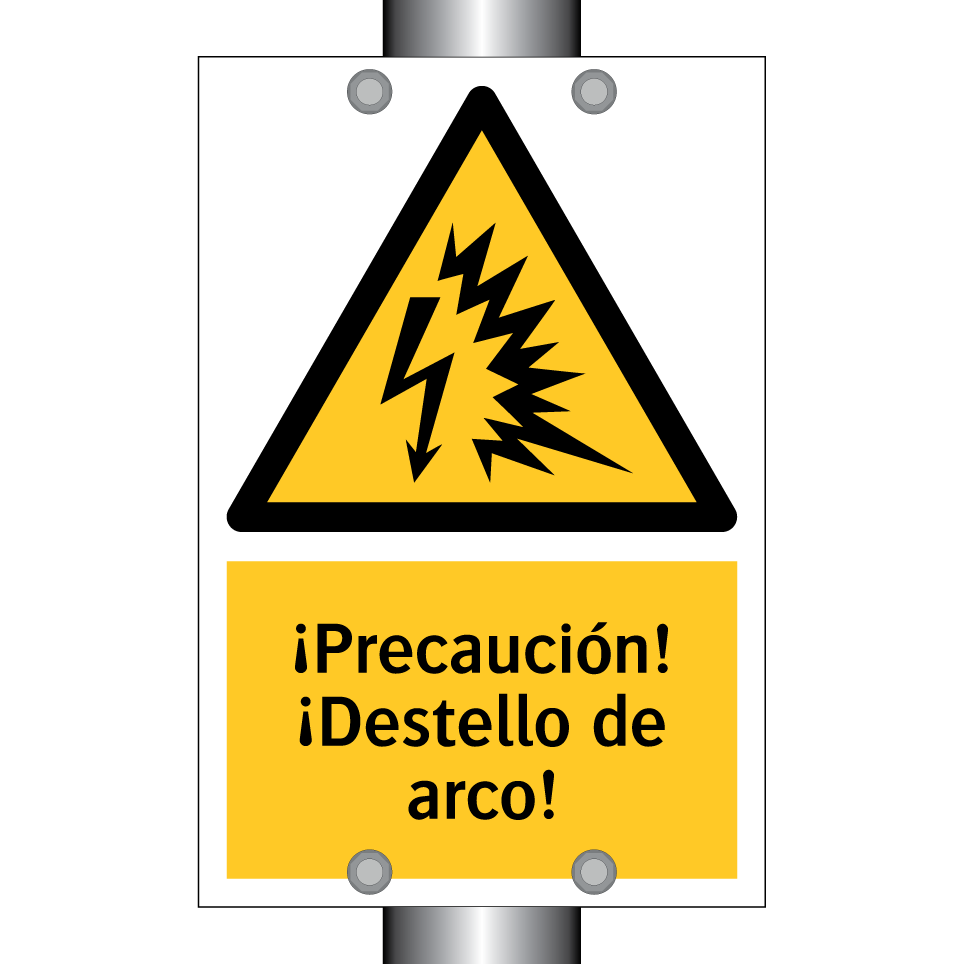 ¡Precaución! ¡Destello de arco!