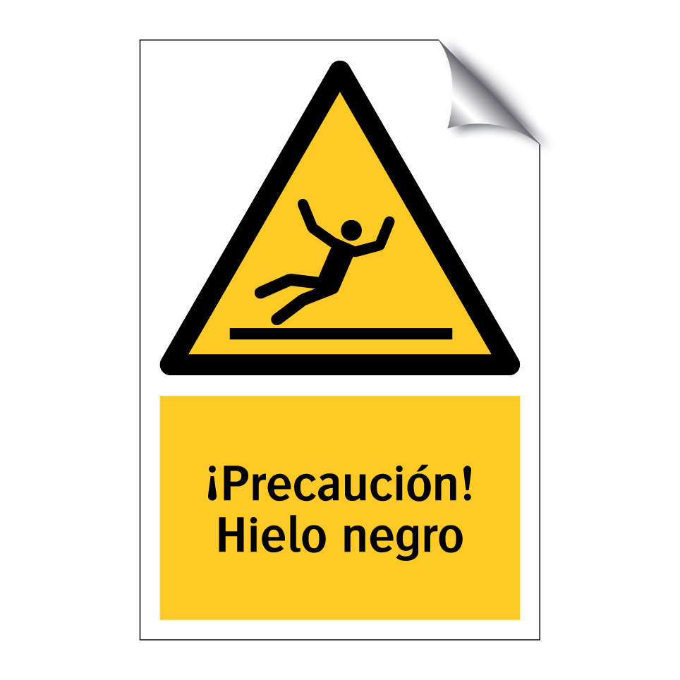 ¡Precaución! Hielo negro