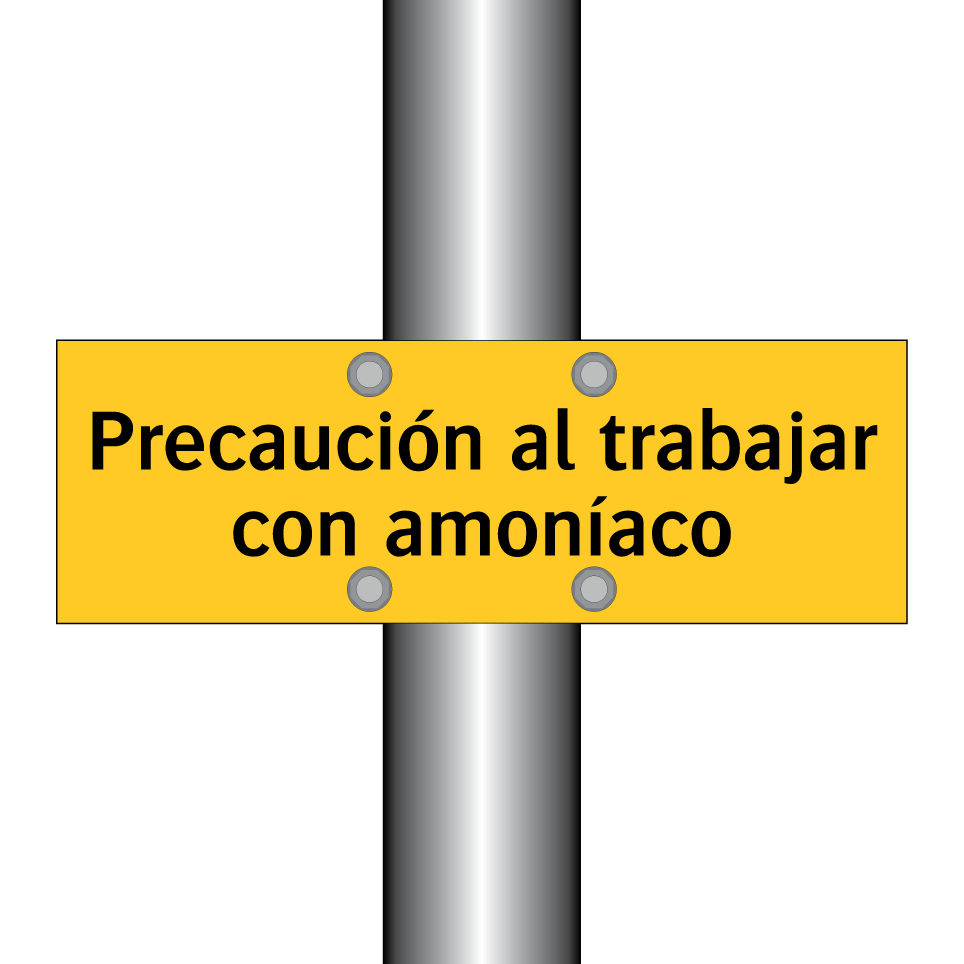 Precaución al trabajar con amoníaco