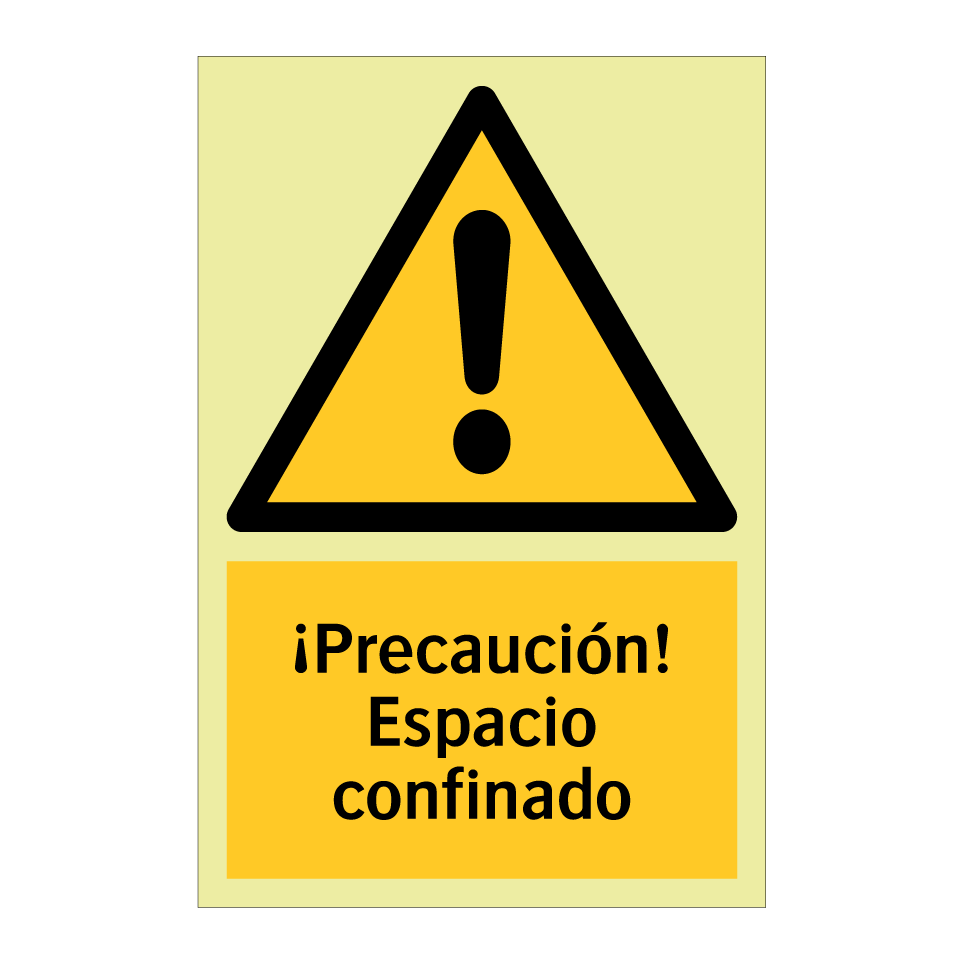 ¡Precaución! Espacio confinado