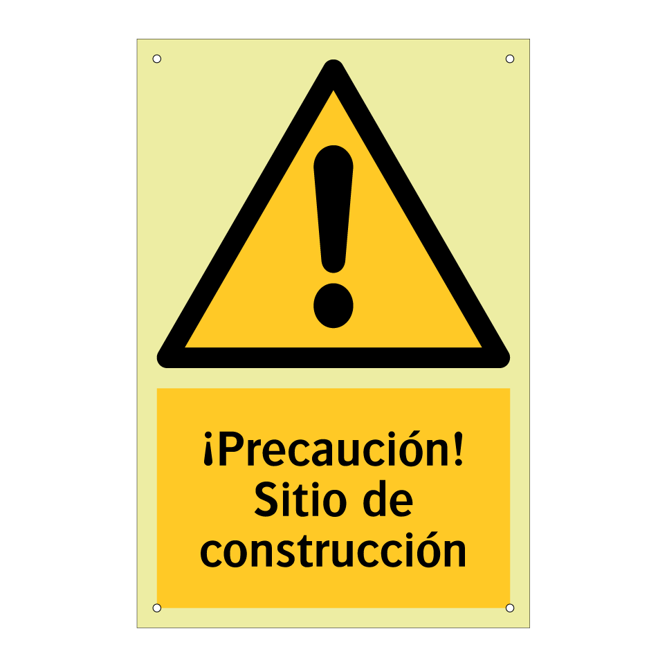 ¡Precaución! Sitio de construcción