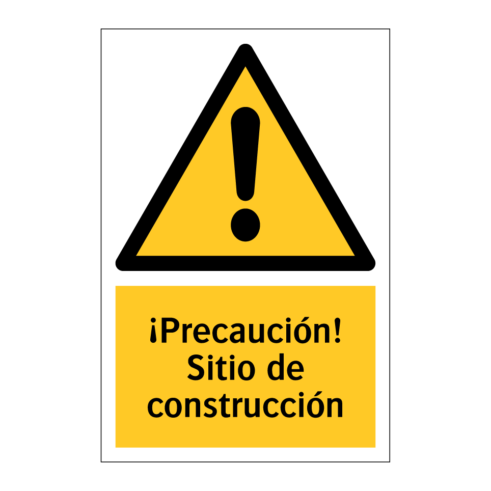 ¡Precaución! Sitio de construcción
