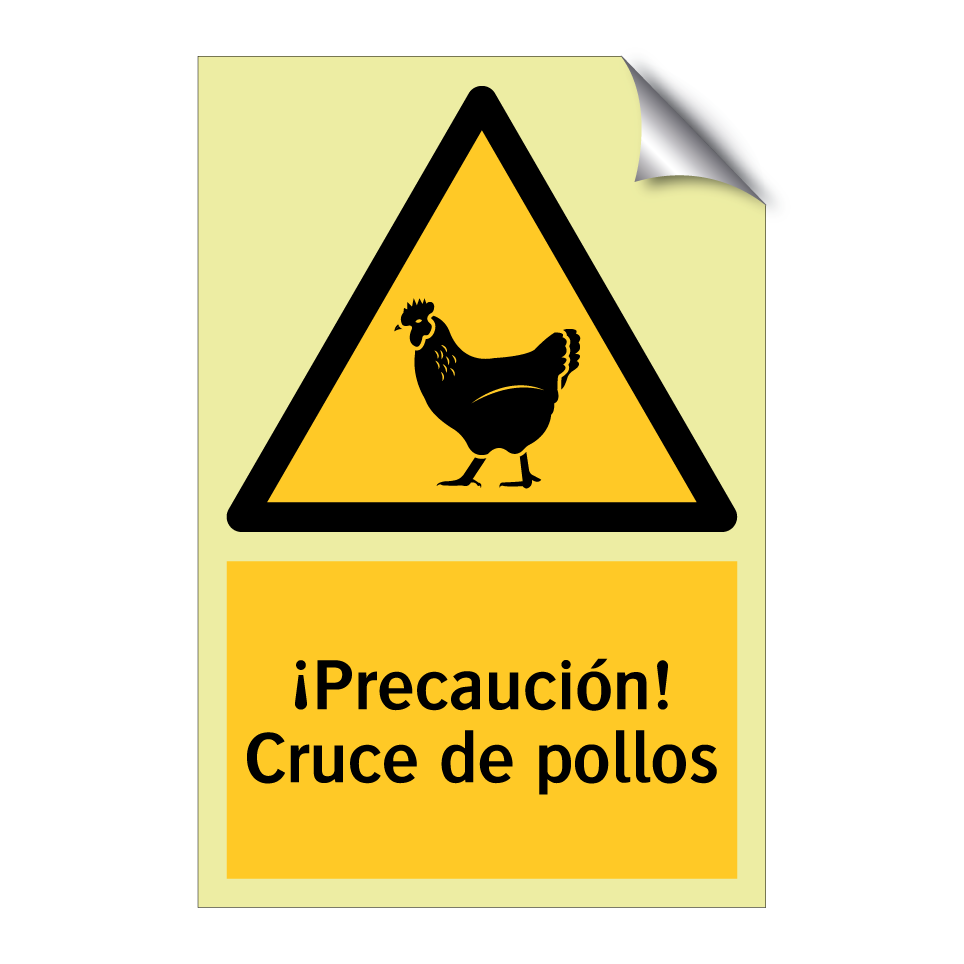 ¡Precaución! Cruce de pollos