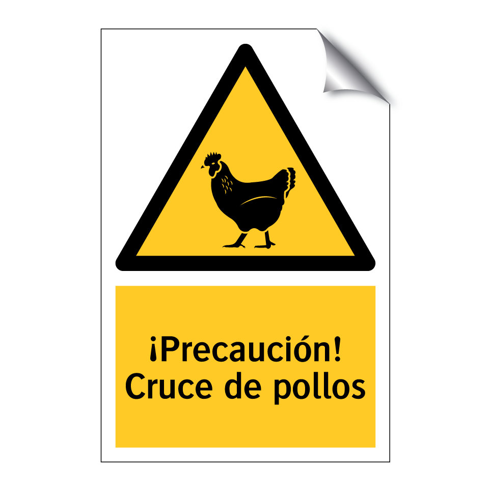 ¡Precaución! Cruce de pollos