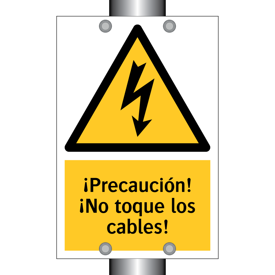 ¡Precaución! ¡No toque los cables!