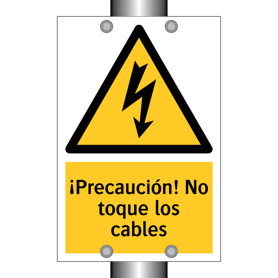 ¡Precaución! No toque los cables