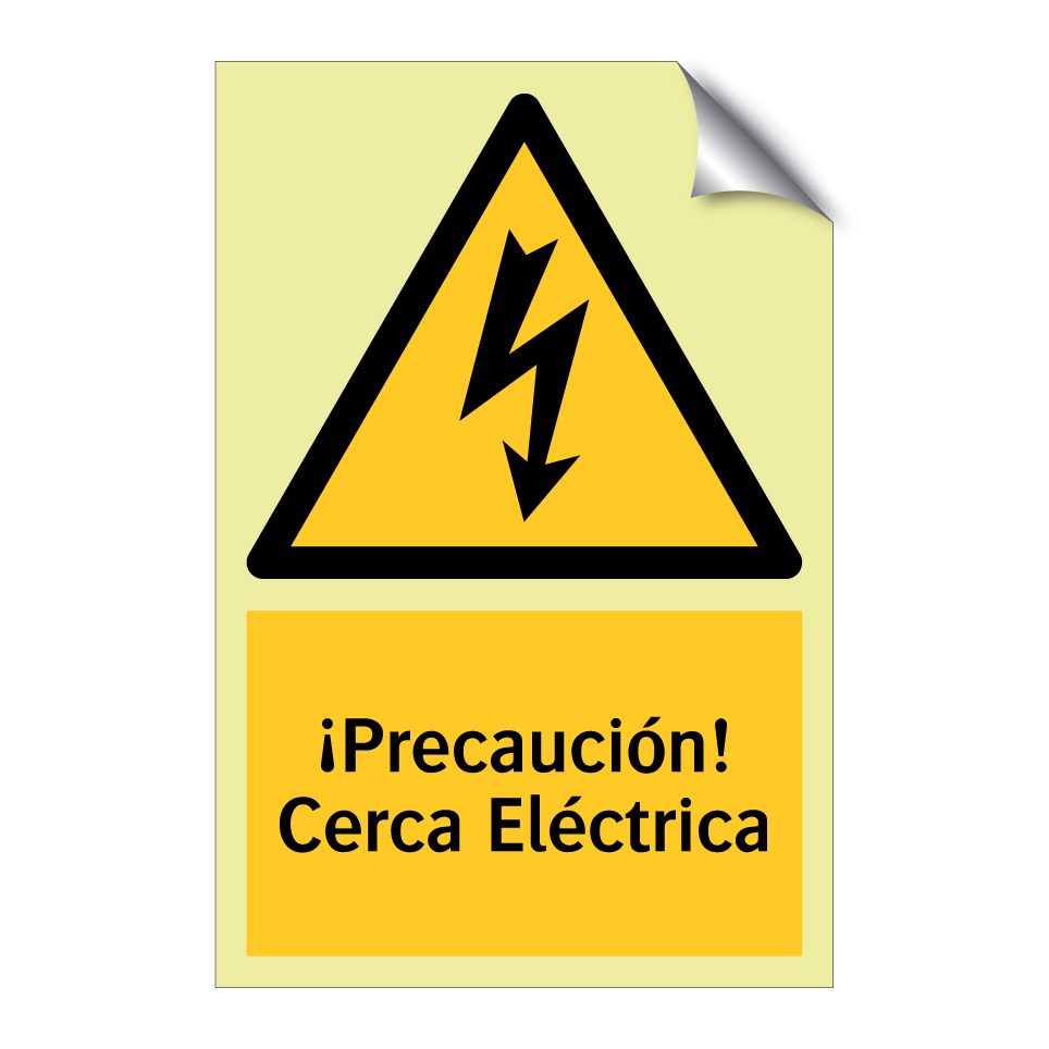 ¡Precaución! Cerca Eléctrica