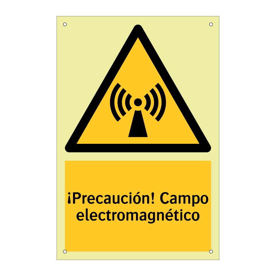 ¡Precaución! Campo electromagnético