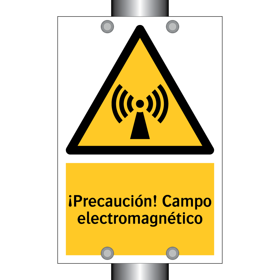 ¡Precaución! Campo electromagnético